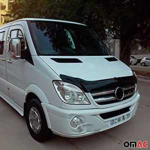 Mercedes Sprinter Hood Deflector + Wind Deflector - Omac - 2Pcs - '06-'13 Mercedes Sprinter Hood Deflector + Wind Deflector - Omac - 2Pcs - '06-'13